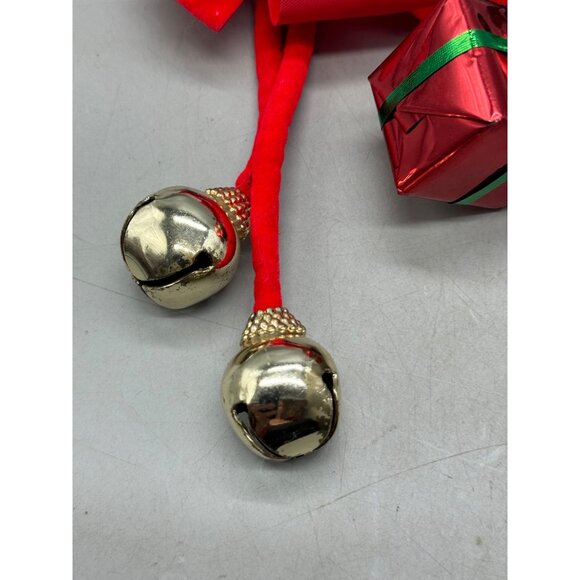 Lot of 15 Christmas Ornament Set Red Bow Green & Red Baubles Gift Boxes & Bells - Picture 3 of 7